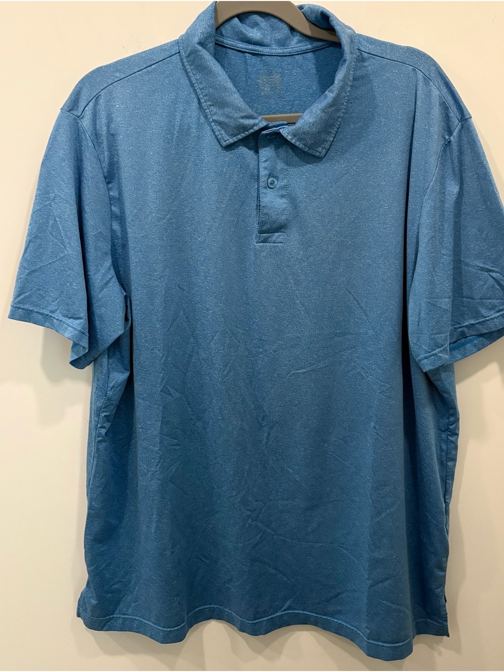 Classic Washed Blue Short-Sleeve Polo